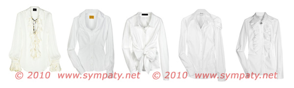 белые блузки