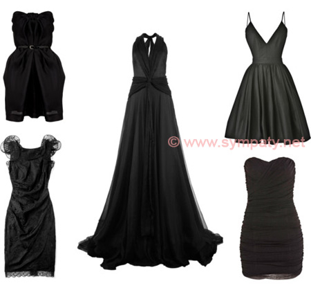 Черные вечерние платья